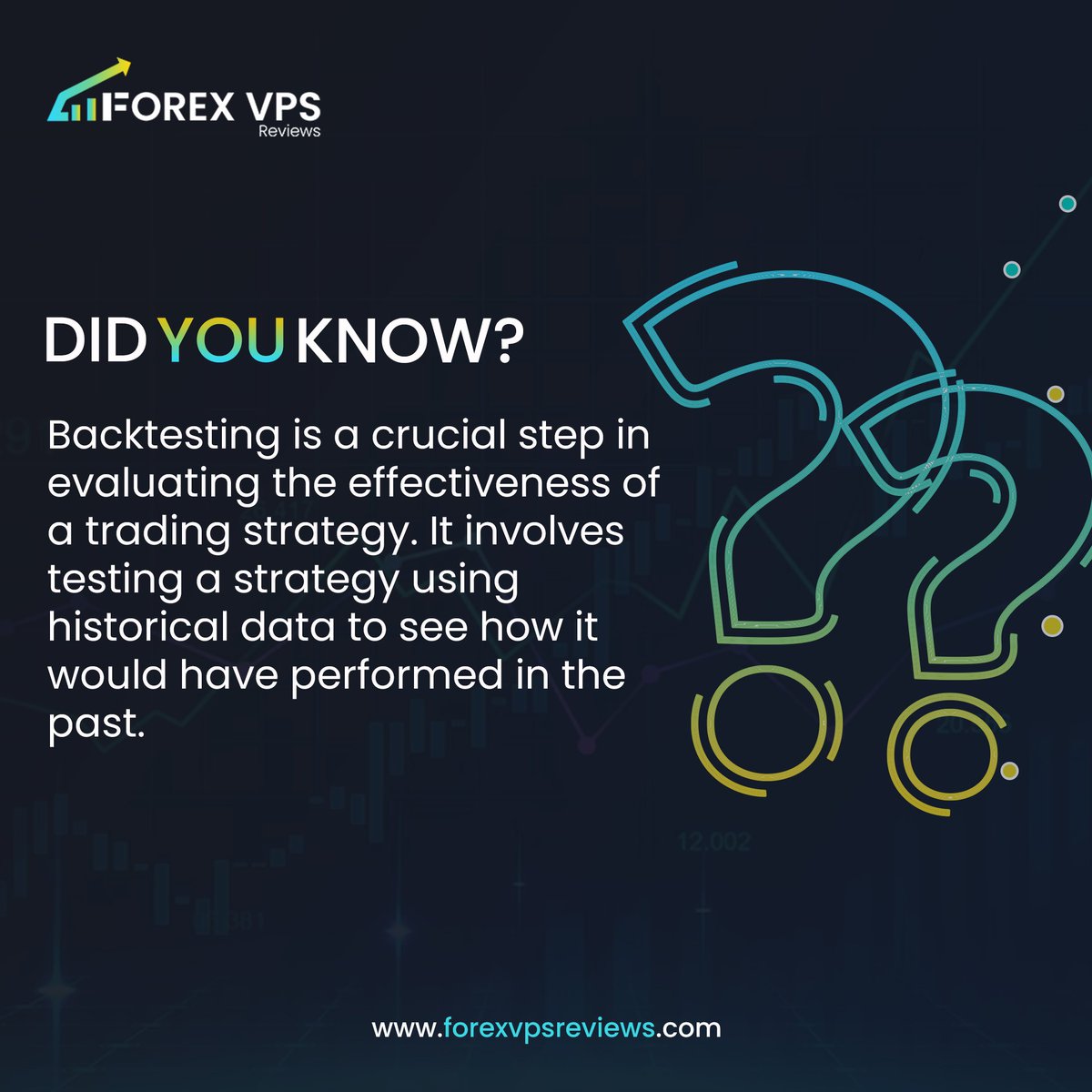 forexvpsreviews's tweet image. Delve into the World of Backtesting! ✨ Step back in time and explore the depths of historical data, where trading strategies are put to the ultimate test. With backtesting as your compass. 📊

#BacktestingInsights #TradingStrategy #ChartYourSuccess