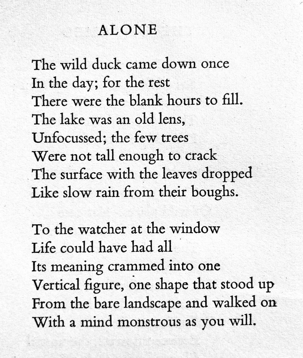 ‘Alone’ - #RSThomas (The Bread of Truth, Rupert Hart-Davis) #bardd #barddoniaeth #cerdd #poet #poetry #poem