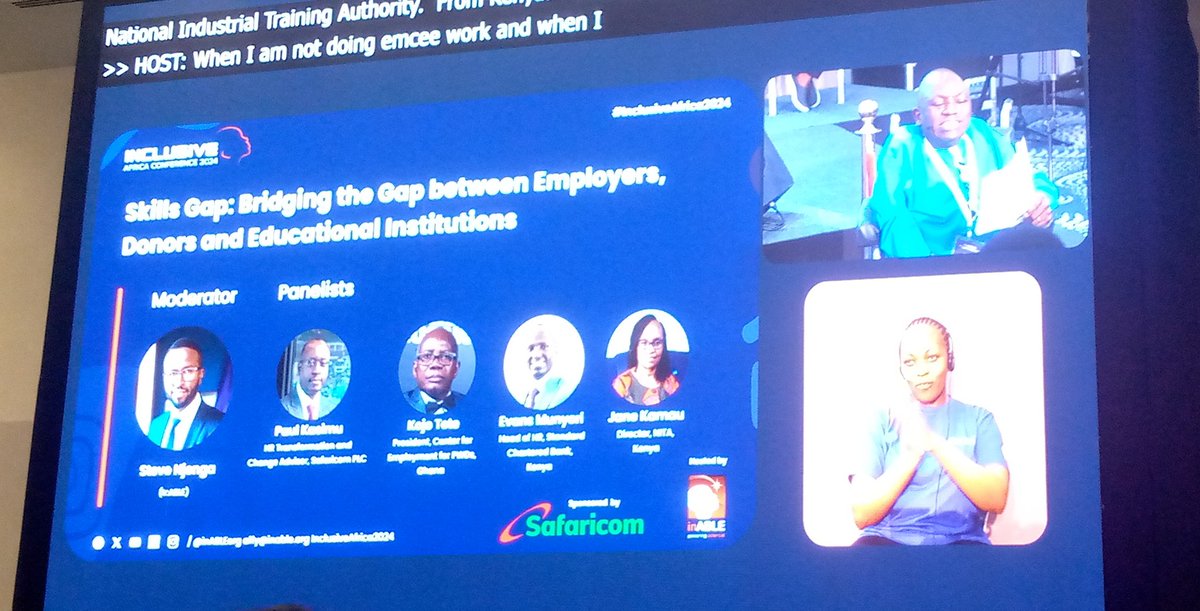 This is such a great panel conversation, I'm looking forward to such a talk in regards to bridging the gaps we have on employment amongst PWD's in our country. @inABLEorg #InclusiveAfrica2024 #IAC2024