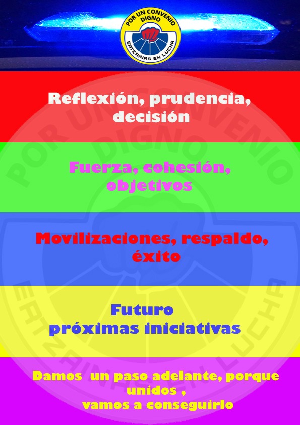 Porque un objetivo tan ambicioso que nunca se había planteado, requiere de muchos pasos y de continuar unidos. Un acuerdo regulador de mínimos nos condenará otra década. La #Ertzaintza necesita unas condiciones laborales actuales. La equiparación REAL es la única solución 💪