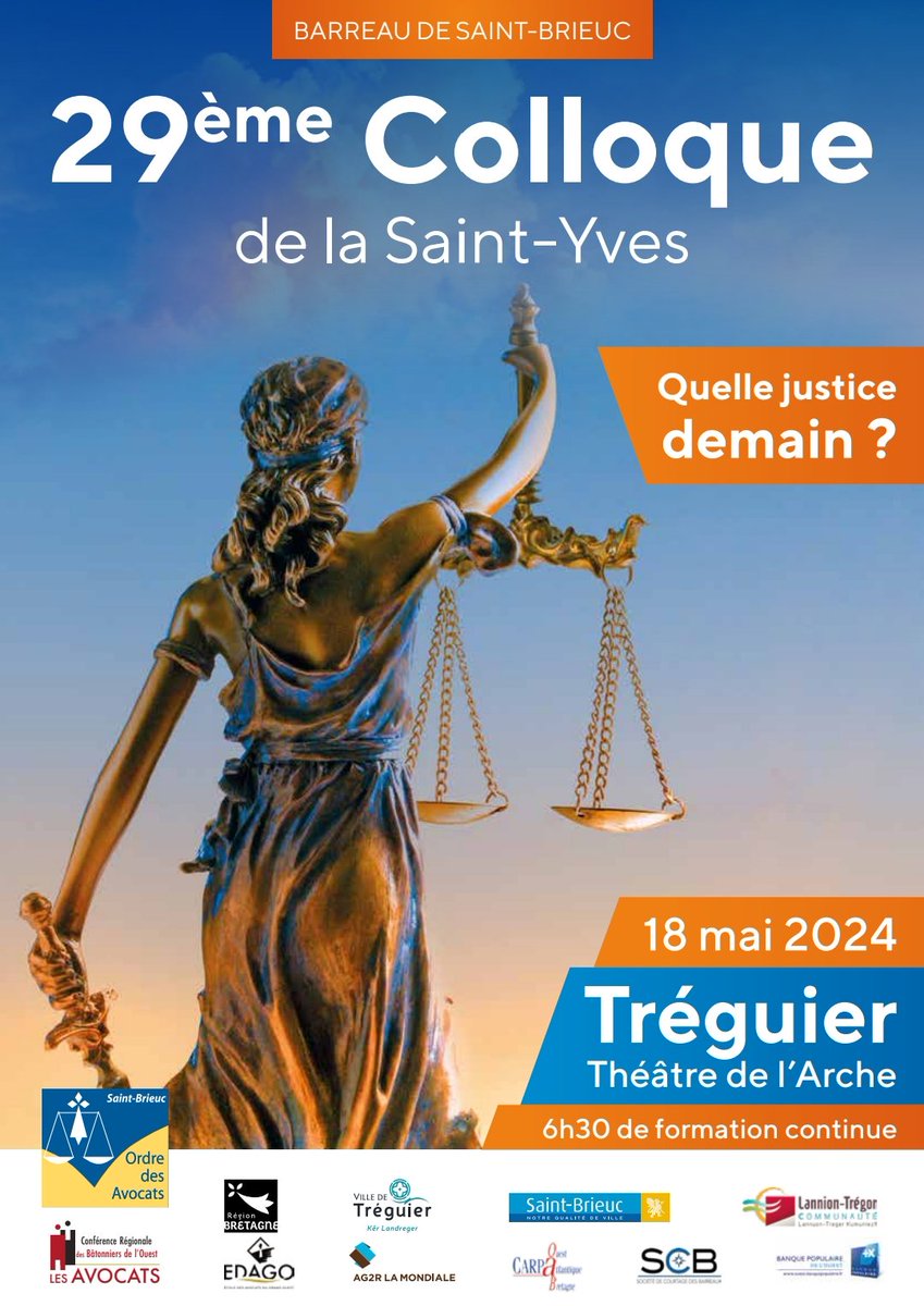 <a href="/barreaustbrieuc/">Barreau de Saint-Brieuc</a> vous attend avec impatience pour ce 29ème colloque de la Saint-Yves qui sera dédié à Renaud VAN RUYMBEKE