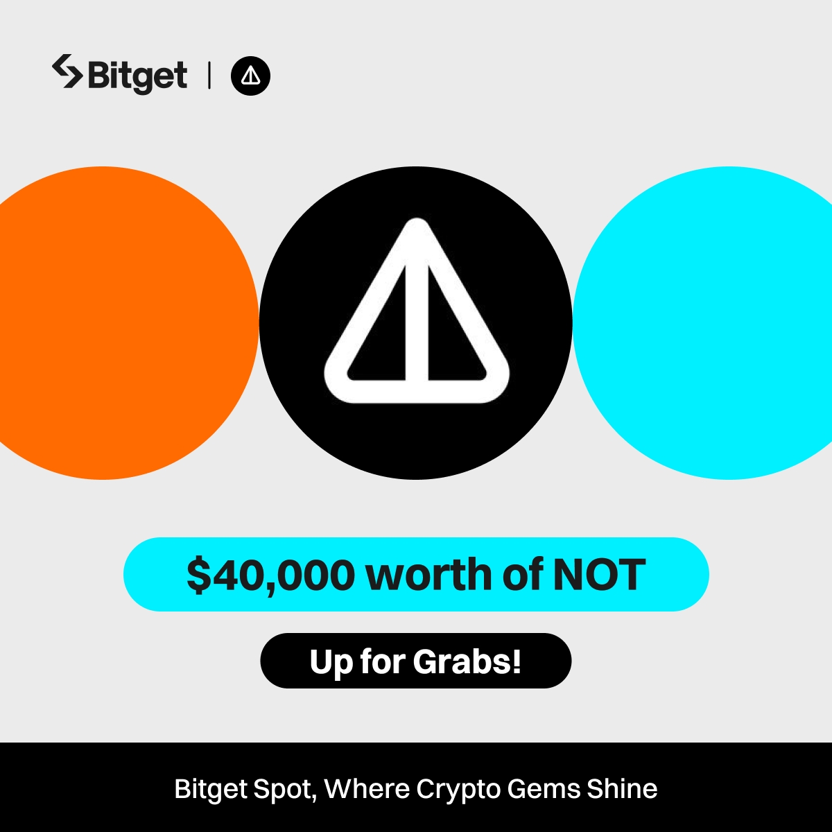 #Bitget x #Notcoin : $40,000 worth of $NOT up for grabs! 

To enter: 
🔹 Follow @bitgetglobal & @thenotcoin  
🔹 Repost with #NOTlistBitget & tag your friends 
🔹 Fill out: forms.gle/sRbTdbvpJqnM9H…

🔥 Join the event: bitget.com/support/articl…