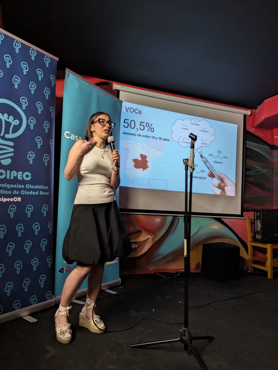ClaraIAlcolado's tweet photo. Ayer tuve el gran placer de charlar sobre Contaminantes Emergentes en @pintofscienceES 
Muchas gracias @adicipecCR por aceptar mi propuesta, ha sido una experiencia muy gratificante.
@uclm_es @UCLMdivulga @FCTQ_uclm @FotoairG @CasaCienciaCR @AYTO_CIUDADREAL @Serendipia_CR https://t.co/UPiTsHQioq