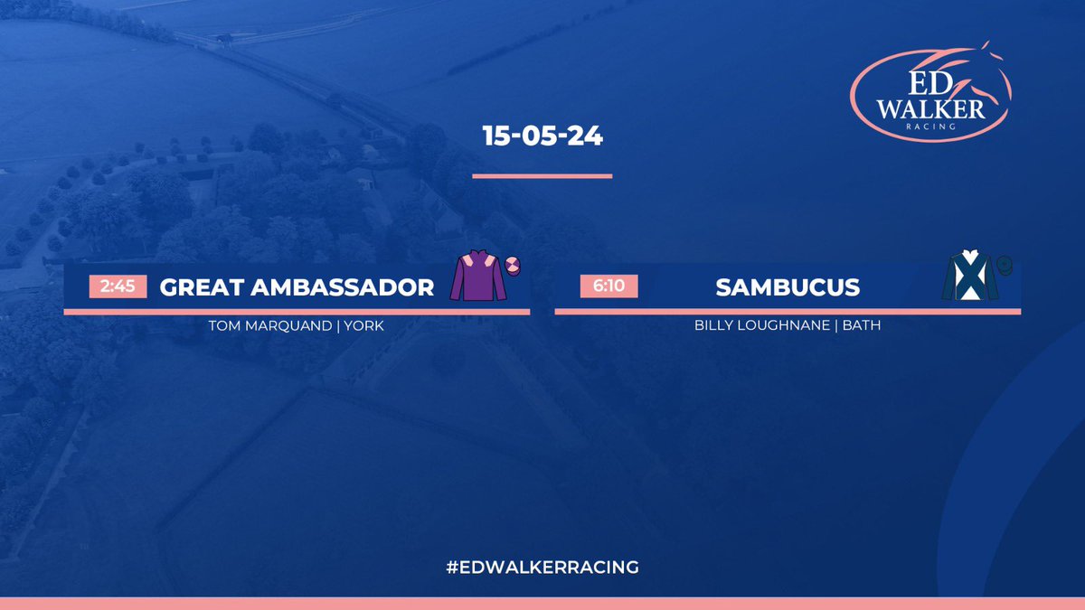 Two runners today 🤞🏻🏇 #EdWalkerRacing