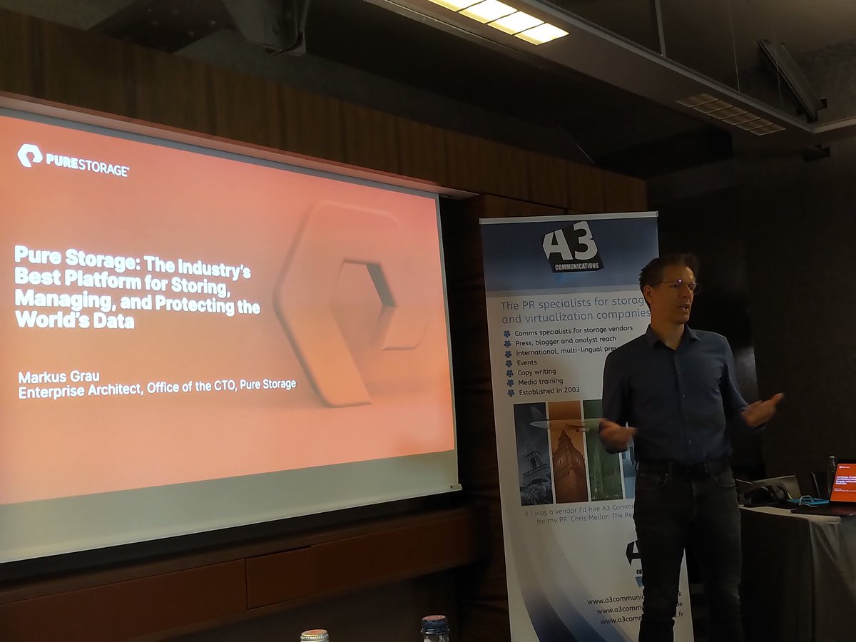 AntonySavvas's tweet photo. Here for the international version of Technology Live! Presentations from Pure Storage, #Keepit and #Tintri in #Munich @PureStorage #A3TechLive https://t.co/4S6KPbLqzW