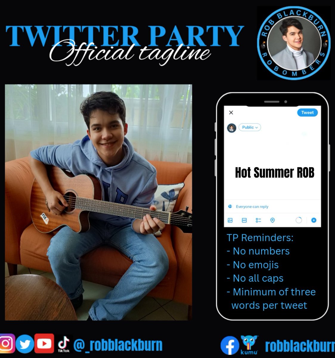 Good day , Bombers ! We will be  having a twitter party at 4:30PM (PHT)  later. 

If you're not busy, please free to join us. See you!

#Robblackburn <a href="/_robblackburn/">Rob Blackburn</a>