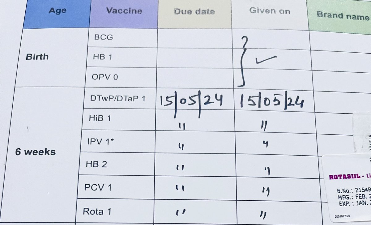 6 weeks vaccinations cost for baby paid 7600 इतना महँगा ये क्यों होता है🤷‍♂️