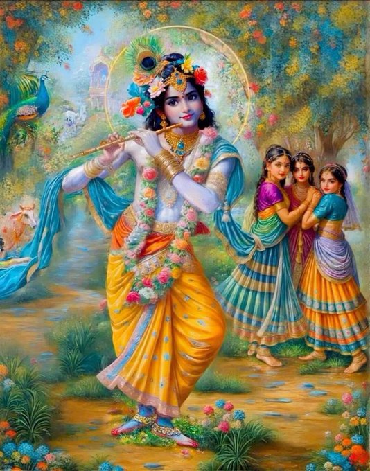 वृंदावन में हर कोई कृष्ण पर पागल है ❣️

#Lordkrishna