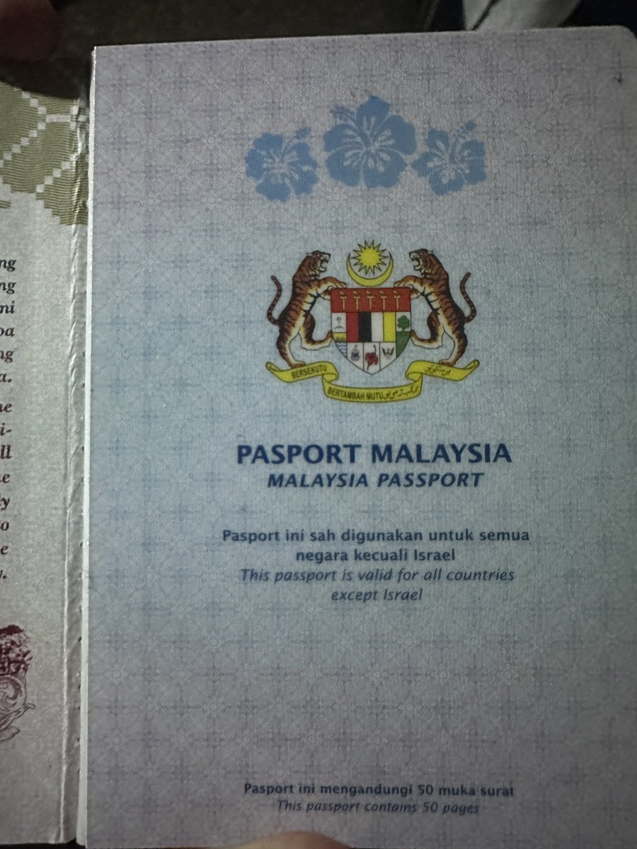 Mad respect to the Malaysian BDS passport ✊🏼🇲🇾