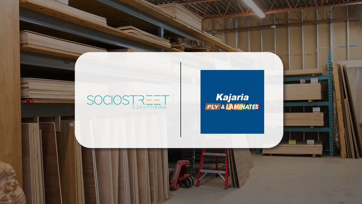 Socio Street Advertising wins the integrated marketing mandate for Kajaria Plywood 

#subhamdas #socialstrategy #socialmedia #socialmediamarketing #socialmediatips

Socio Street Advertising has secured integrated marketing duties for Kajaria Plywood.

With a mandate encompassin…