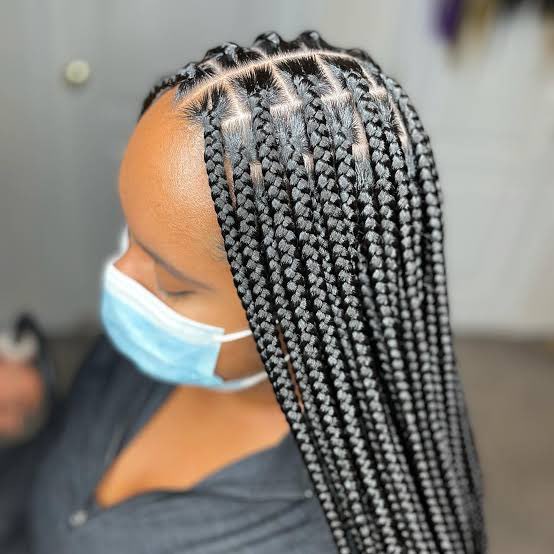 #styleinspiration Neat braids are elegant and never go out of style. Allow us to do your braids at frotextured. Please follow our TikTok for more styles and hair tips; tiktok.com/@frotexturedor… #boxbraids #fy #follow #buyugandabuilduganda #kampala #uganda