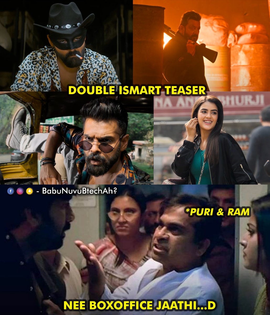 'Ustaad' #RAmPOthineni in #PuriJagannadh's #DoubleISMART 💥

#DoubleISMARTTeaser out now🔥

-- bit.ly/DoubleISMARTTe…

#HappyBirthdayRAPO