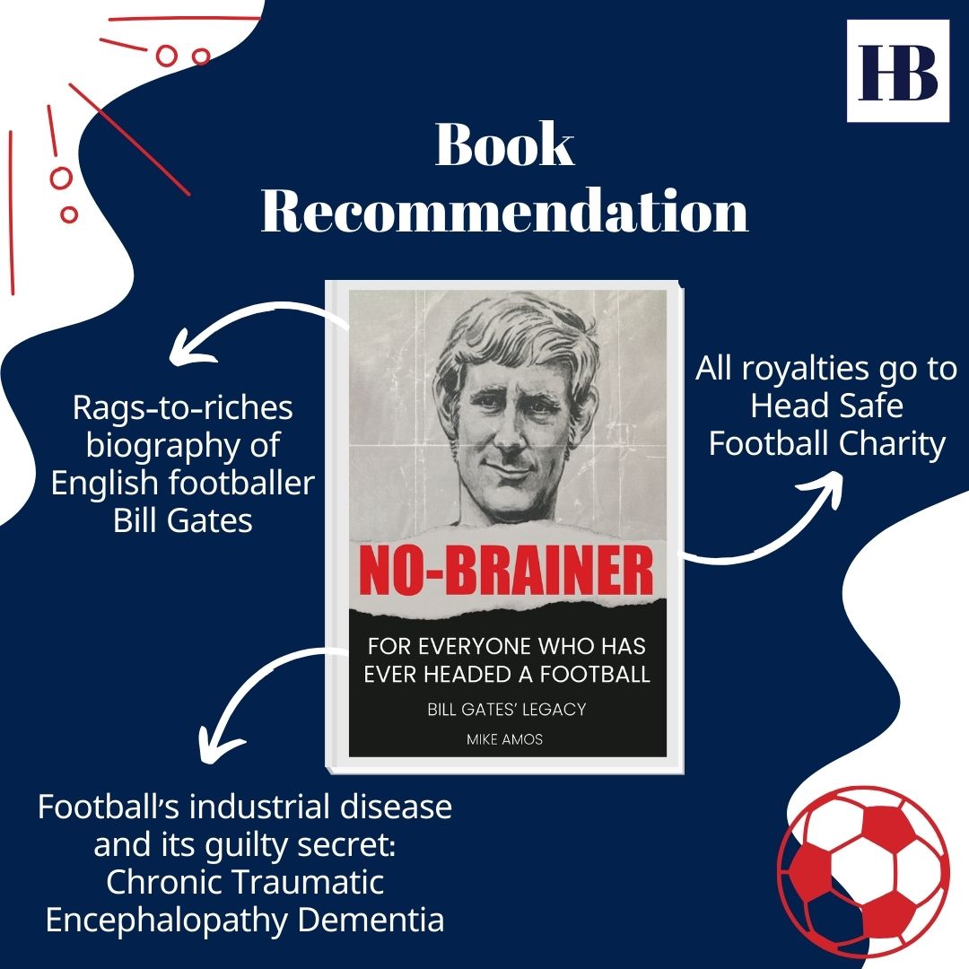 Find out more about this incredible and important story in No-brainer by @mikeamosblog

Get your copy here: haythorp.co.uk/products/no-br… 

@headsafecharity 
#haythorpbooks #nonfictionbooks #nonfiction #bookreccomendation #football #mikeamos #billgates #dementia #braininjury