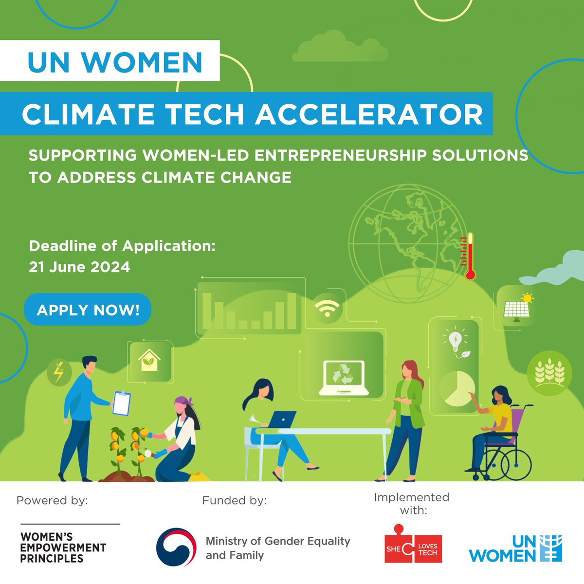 🌍💡Are you a woman founder developing solutions to combat climate change in ASEAN? Apply now for our 𝐂𝐥𝐢𝐦𝐚𝐭𝐞 𝐓𝐞𝐜𝐡 𝐄𝐧𝐭𝐫𝐞𝐩𝐫𝐞𝐧𝐞𝐮𝐫𝐬𝐡𝐢𝐩 𝐀𝐜𝐜𝐞𝐥𝐞𝐫𝐚𝐭𝐨𝐫 𝐏𝐫𝐨𝐠𝐫𝐚𝐦!💡🌍

🔗 ow.ly/6ZGO50RB31Y