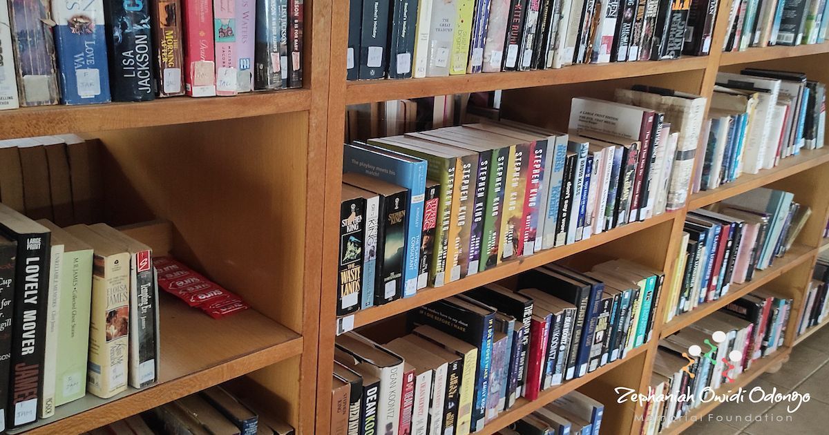 We love this 😍! 

Our good friends at Dr Robert Ouko Memorial Community Library have a very creative and effective way of promoting AIDS awareness by stacking condoms with books. #InTheStacks