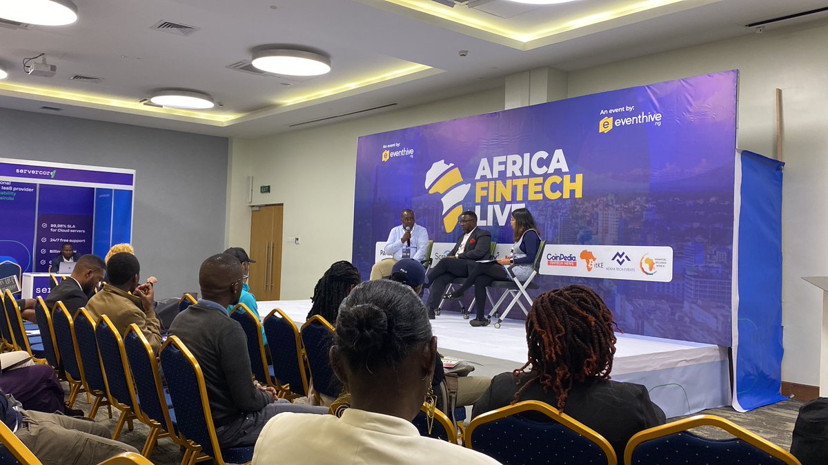 KenyaTechEvents's tweet image. "We need to realize that whatever innovation we are making will fall within a certain framework." - Leon Kidombo, SVP Country Manager Kenya at Flutterwave. #AfricaFintechLive #FintechAfrica #Flutterwave 🇰🇪"