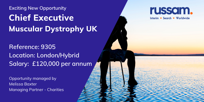 ** EXCITING NEW CHIEF EXECUTIVE  OPPORTUNITY **

#MuscularDystrophyUK

More info: ow.ly/Ym0w50RAykX

#CEO #Russam #Leadership  #BusinessGrowth #CareerOpportunity #IndustryLeaders #ProfessionalGrowth #StrategicHiring #UKJobs #MuscularDystrophyUK