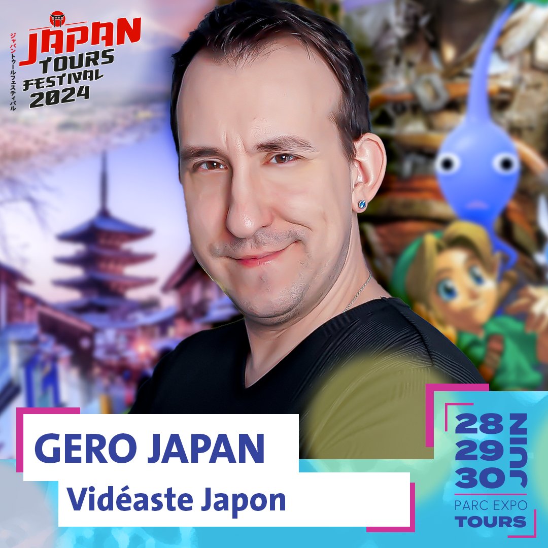📣Invité 2024

📹🎌Passionné du Japon, <a href="/Gero_Japan/">Gero Japan</a> propose sur YouTube des vlogs au Japon. Il partage également des vidéos de convention, des vidéos dégustations, des recettes japonaises et plus encore.

Retrouvez-le aussi sur Twitch pour des sessions gaming !

#jtf2024