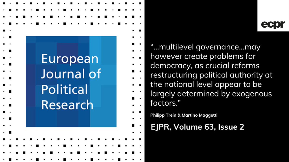 EJPRjournal's tweet image. 📚 May issue
🗣️ How does #denationalization impact multilevel governance?

📈 @philipp_trein &amp;amp; M Maggetti show how the delegation of competencies to both national &amp;amp; 🇪🇺 agencies increases the probability that govts pass recentring #reforms 
👉 bit.ly/3NKhz51 #OA