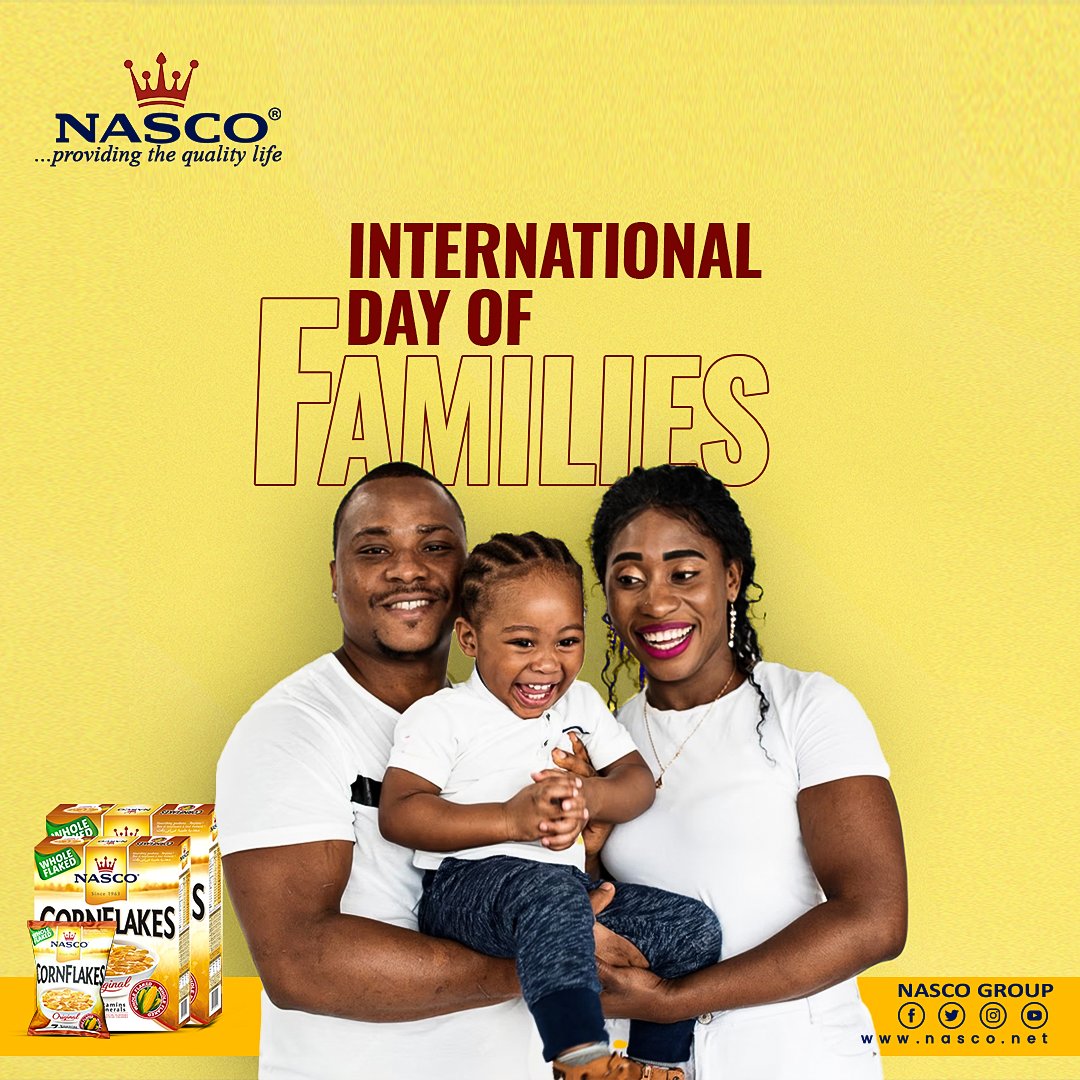 Happy International Day of Families from the NASCO FAMILY to yours!
Today, and everyday, we celebrate the strength, unity, and love that binds us together as one big FAMILY. 👨‍👩‍👧‍👦
#NASCOFamily #internationaldayoffamilies #ProvidingTheQualityLife
