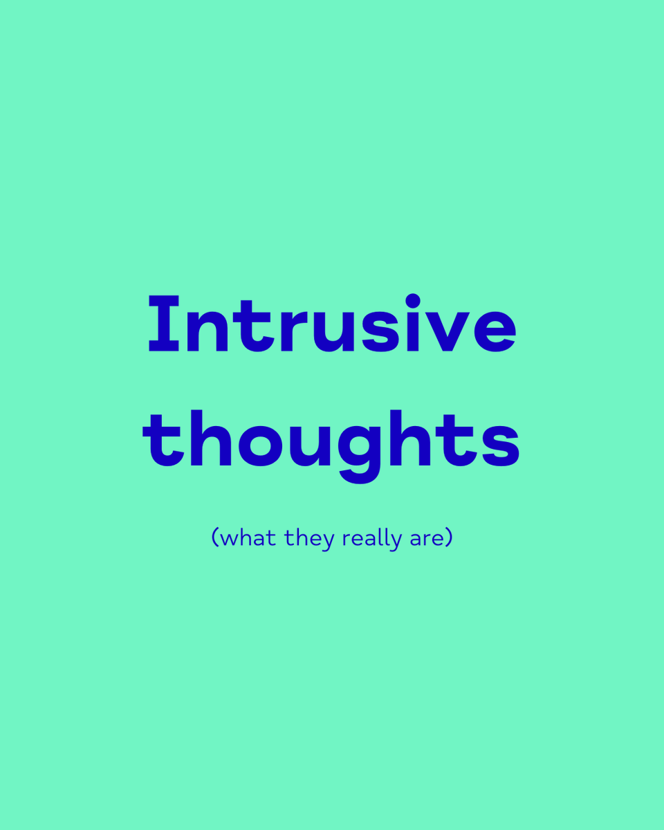 Intrusive thoughts and what they really are 🧵A THREAD👇 (1/9)