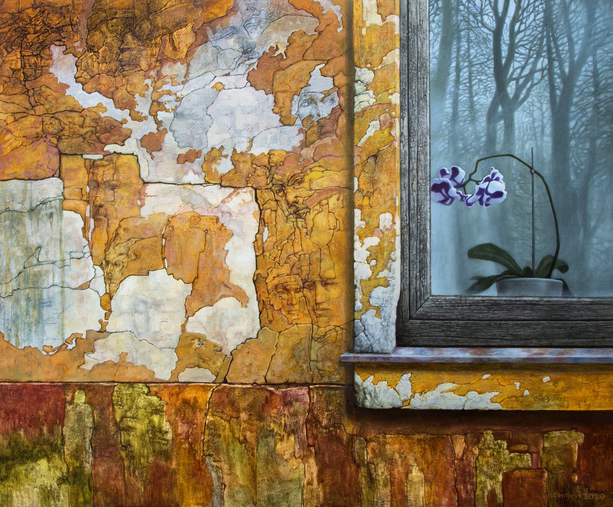 'Dreams of the old house' Artist Igor Leontiev Oil on canvas opensea.io/assets/ethereu…