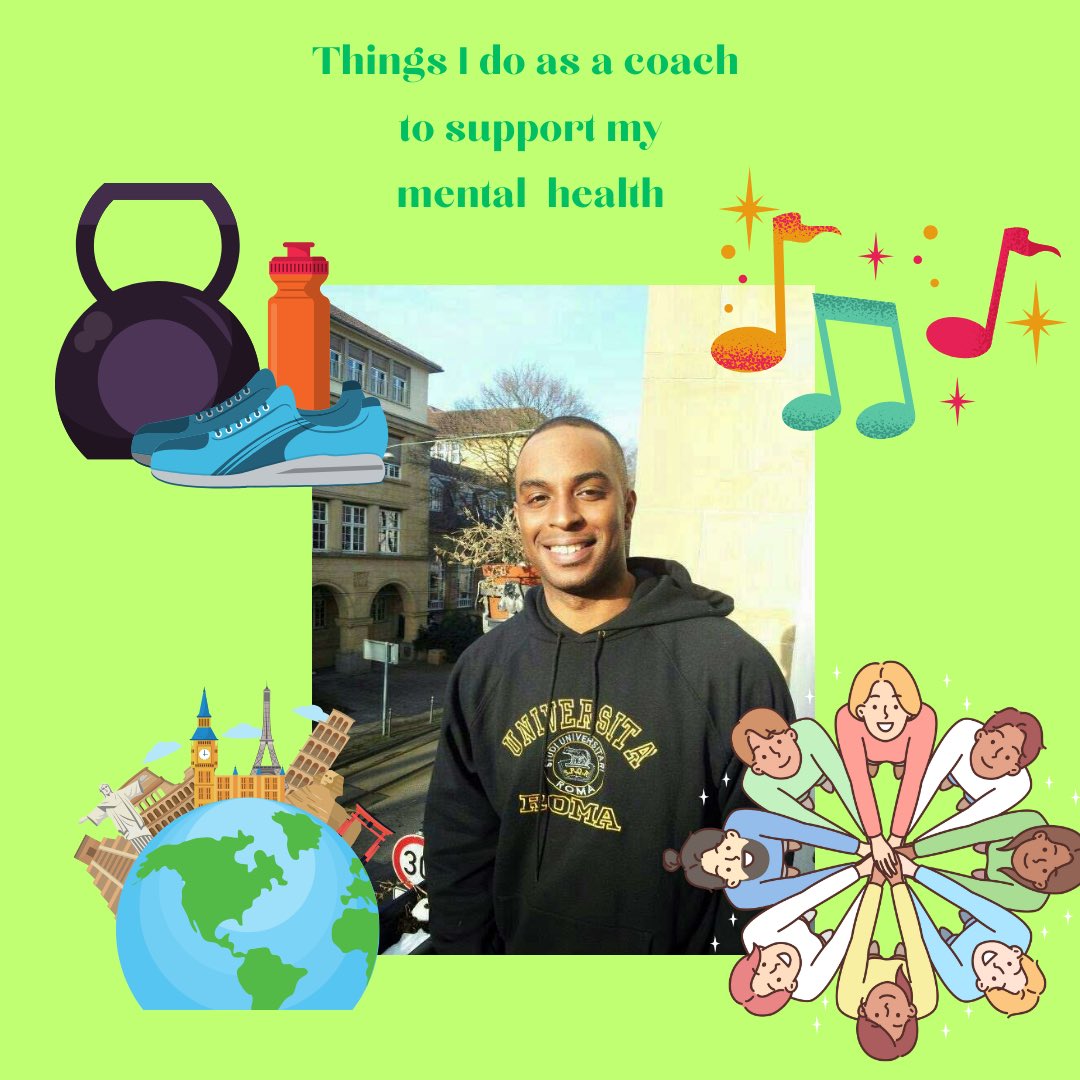 Next up our #UKPATHS Coach Chris from Wandsworth shared with us what he likes to do:

1. Travelling 
2. Listening to music 
3. Going to the gym 
4. Seeing friends! 

This years focus is movement and moving to support your mental health! What do you all do? ✨💜