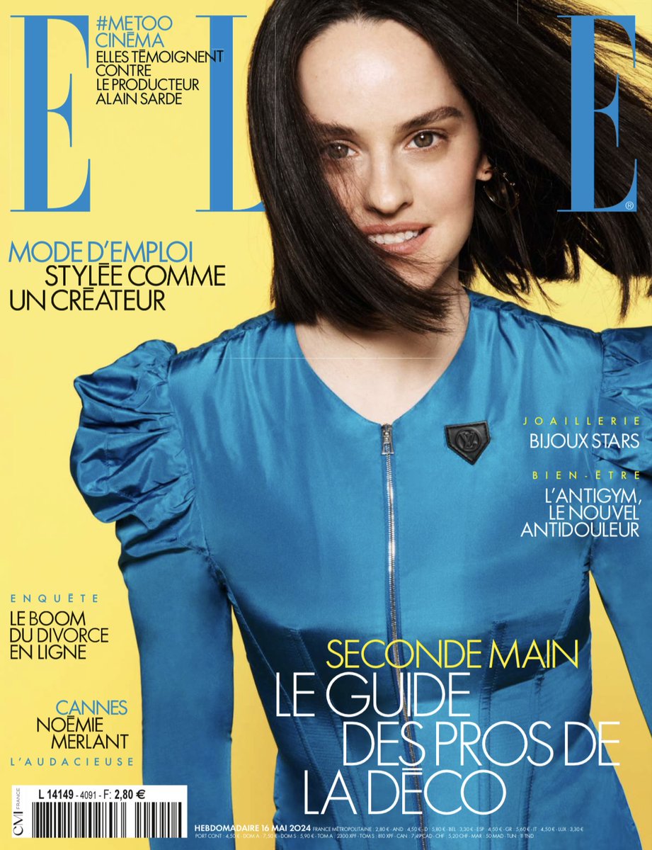 Votre magazine ELLE avec Noémie Merlant sera disponible le 16 mai en kiosques.

À retrouver cette semaine :
Mode : Stylé comme un créateur !
Forme : Le retour de l’Antigym
Enquête : Le divorce en un clic

#ellemagazine #ellefrance #NoémieMerlant #elleenkiosque