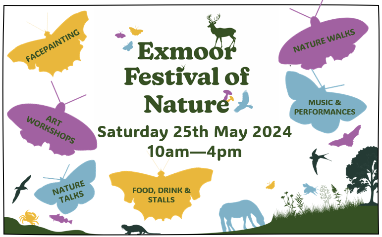 Join us on Sat 25th May at Nettlecombe for lots of free family friendly nature fun 🐝🦋 there will be music, food, nature walks, face painting, art workshops and much more! Register below: exmoorsociety.com/.../exmoor-fes… @DevonWildlife @nationaltrust @ExmoorNP @SomersetWT @VisitSomerset