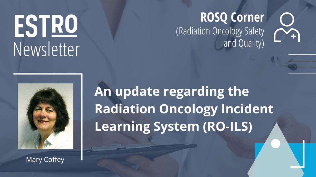 Check out the latest update on the Radiation Oncology Incident Learning System (RO-ILS) in the #ESTRONewsletter:
👉 bit.ly/4du4okM
#PatientSafety #radiotherapy
