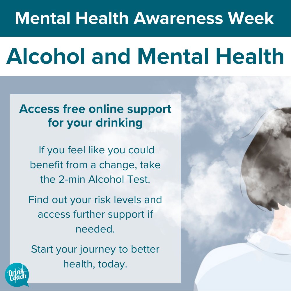 It’s #MentalHealthAwarenessWeek. 

#Alcohol and #MentalHealth can form a cycle that’s hard to break. Understanding your limits and focusing on positive mental health practises can help you break through. 💓

Find out more via a free online coach: bit.ly/3UE6plN