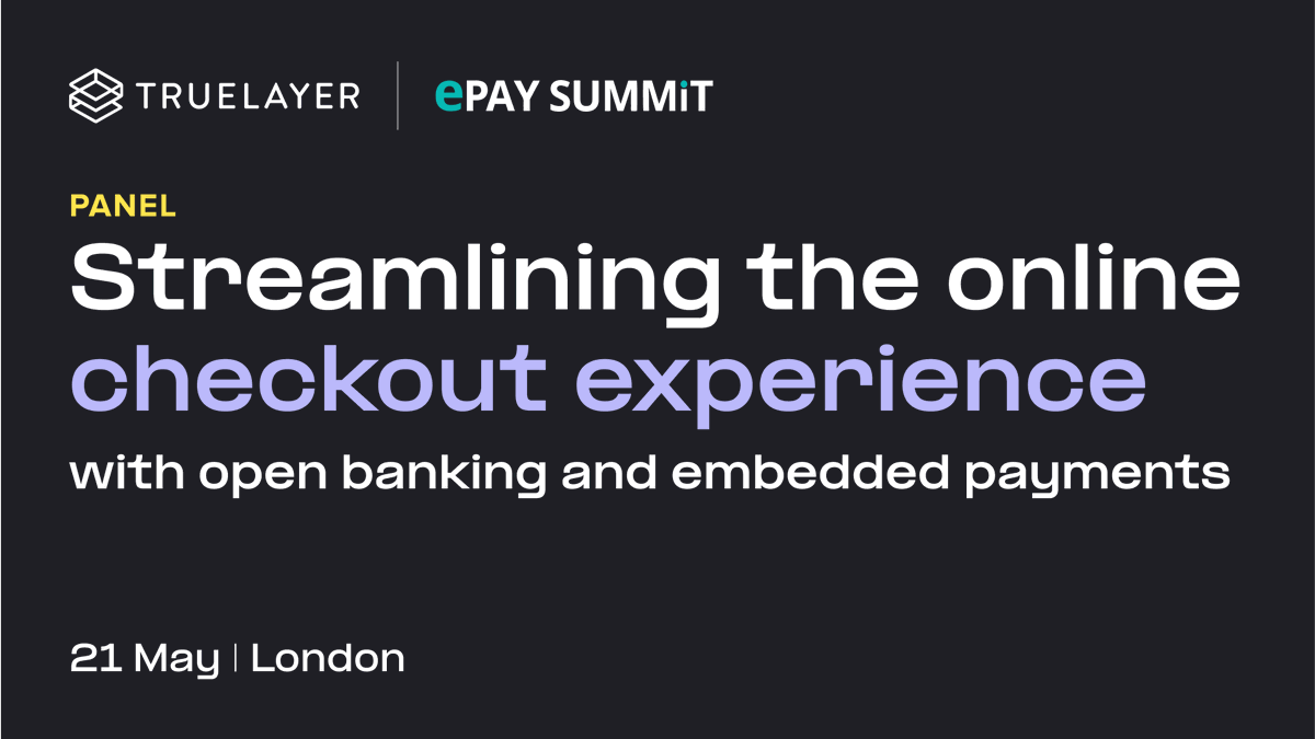 TrueLayer's tweet photo. Join TrueLayer’s @NadjaBennett and expert panellists from the likes of @sainsburys, @Superdry and @nationalexpress, as we unpack open banking payments at the checkout at 👉 @EpaySummit
#openbanking #A2A #Paybybank #ecommercecheckout https://t.co/FaJ8BABbsd