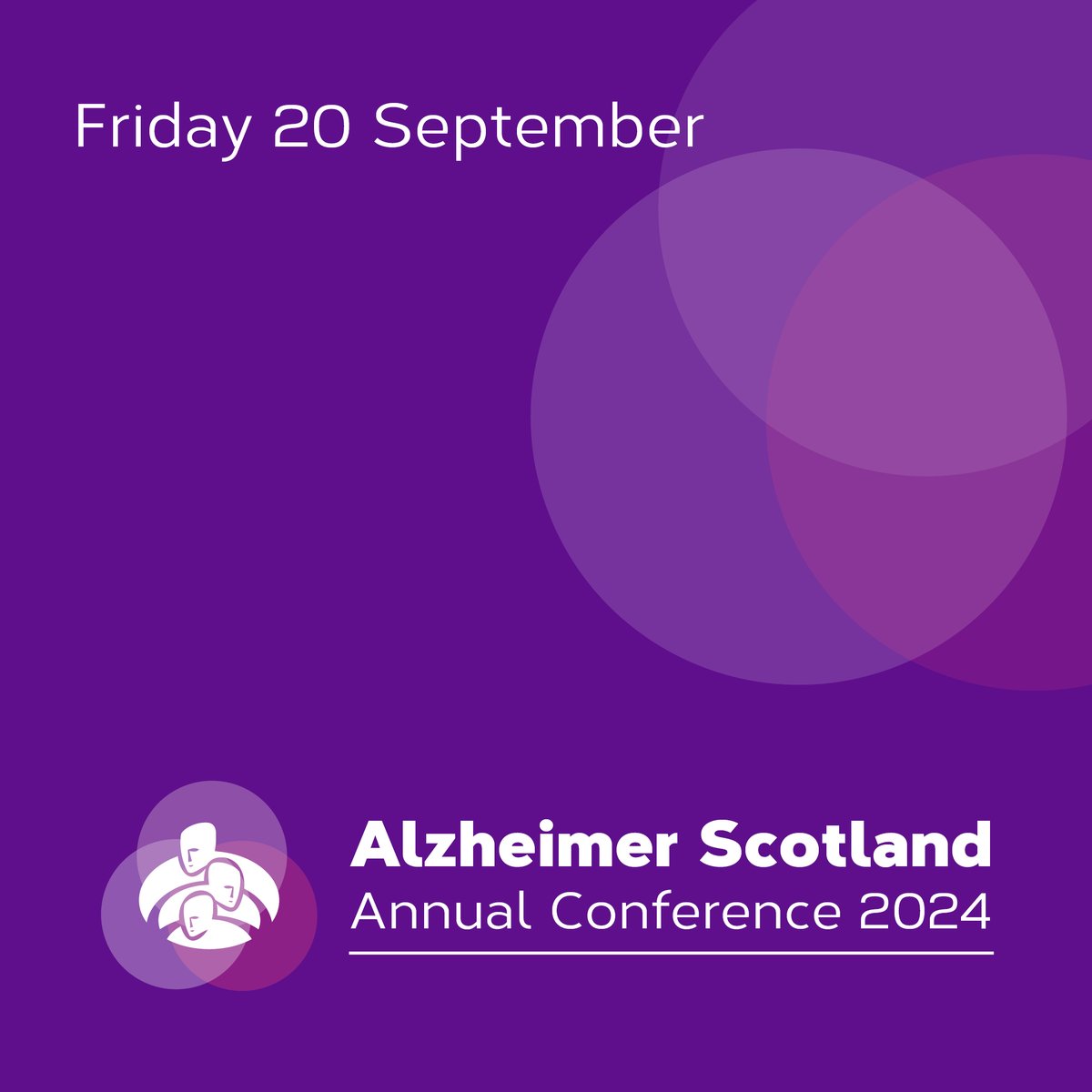 Tickets are available for our annual conference, with early bird tickets available until 3 June. Join us on 20 September at the Edinburgh International Conference Centre. Free tickets are available for people with dementia and their carers. Book today - eventbrite.co.uk/e/alzheimer-sc…