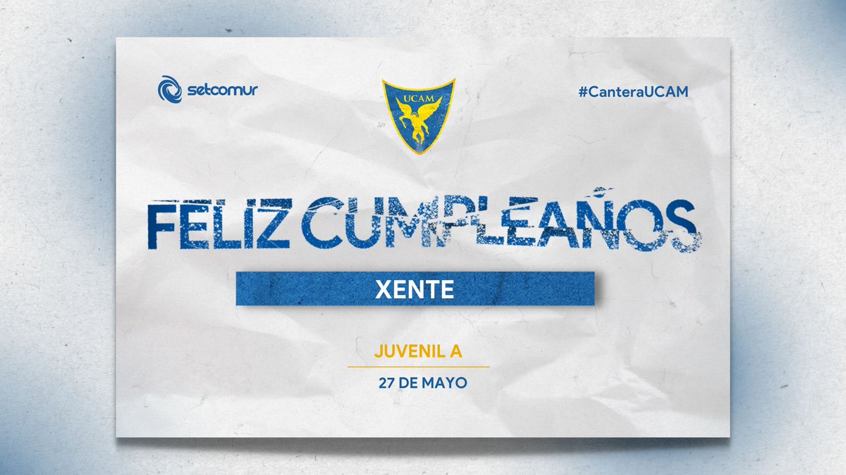 🎂 #CanteraUCAM | Hoy es el cumpleaños de nuestros gemelos favoritos que juegan en el Juvenil A. 

¡Muchísimas felicidades a Xente y Rubén Vila! 🥳

⭐️ @Setcomur_S_L