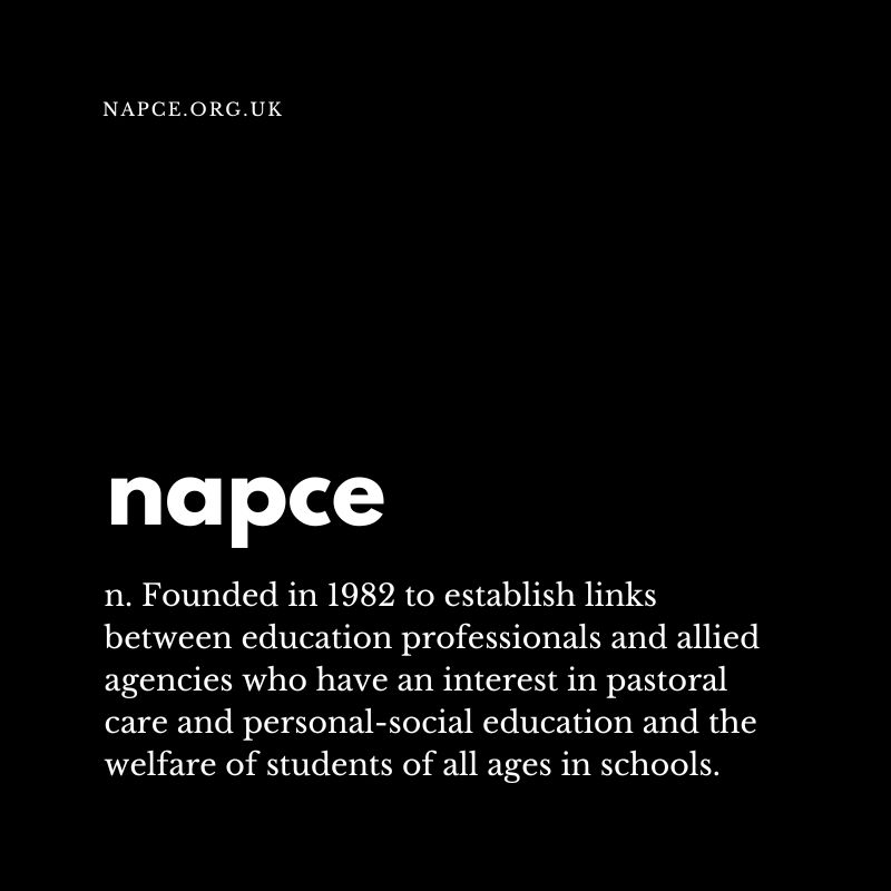 About #NAPCE

If you're interested in finding out more visit napce.org.uk

#PastoralCare #Education #Schools #ChildWelfare #StudentWelfare #Teaching #Teacher #mentalhealth