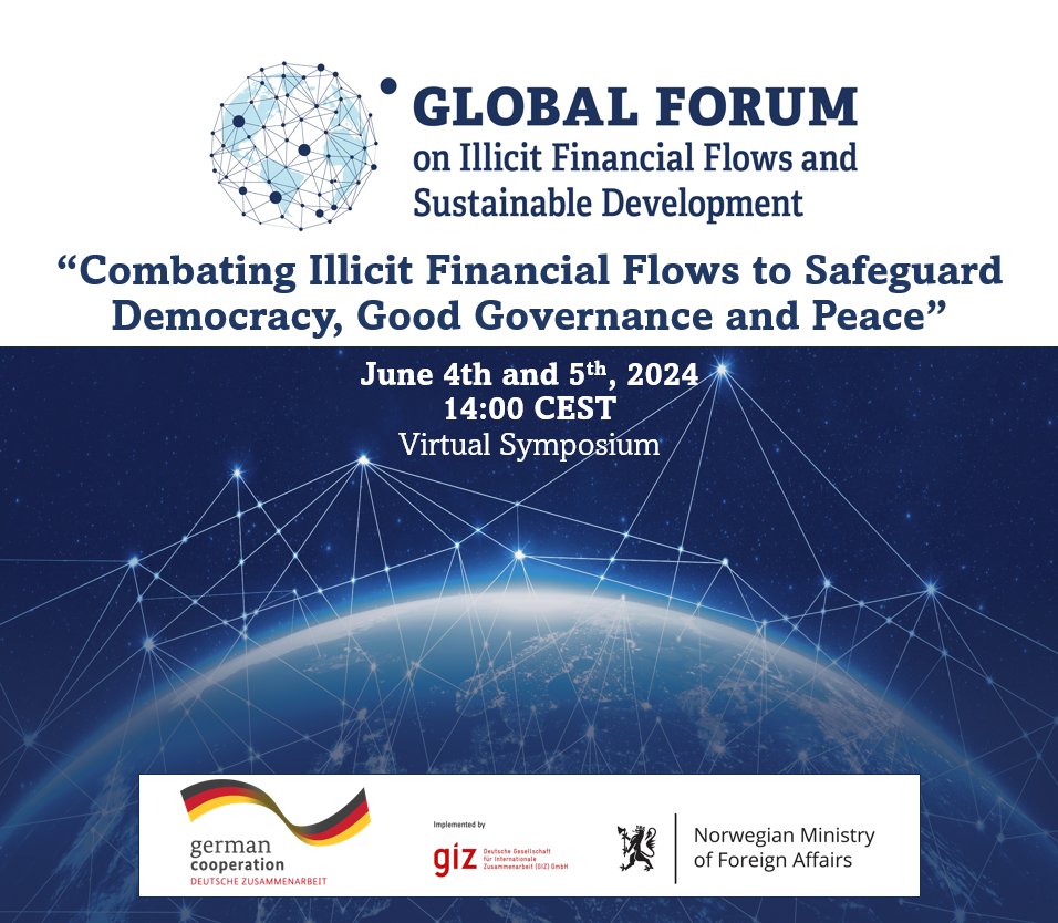 🌍💰How can we fight global money laundering and strengthen democracy and peace? Join the Global Forum Symposium on combating illicit finance flows worldwide!📌Register now: globalforumiff.org/en/symposium#c… @BMZ_Bund @NorwayMFA