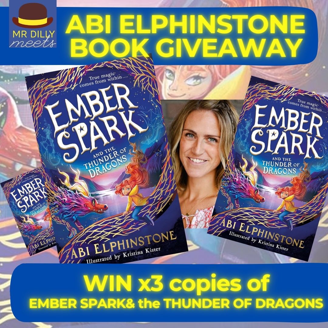 #GIVEAWAY ! WIN x 3 copies of EMBER SPARK & THE THUNDER OF DRAGONS @abielphinstone! 

Meet Abi & more fab author guests in a free virtual visit 22nd May 11am here: tinyurl.com/5ydapjvk

Follow, Like & RT by 22/5 UK only

#bookgiveaway #edutwitter #schools #kidlit