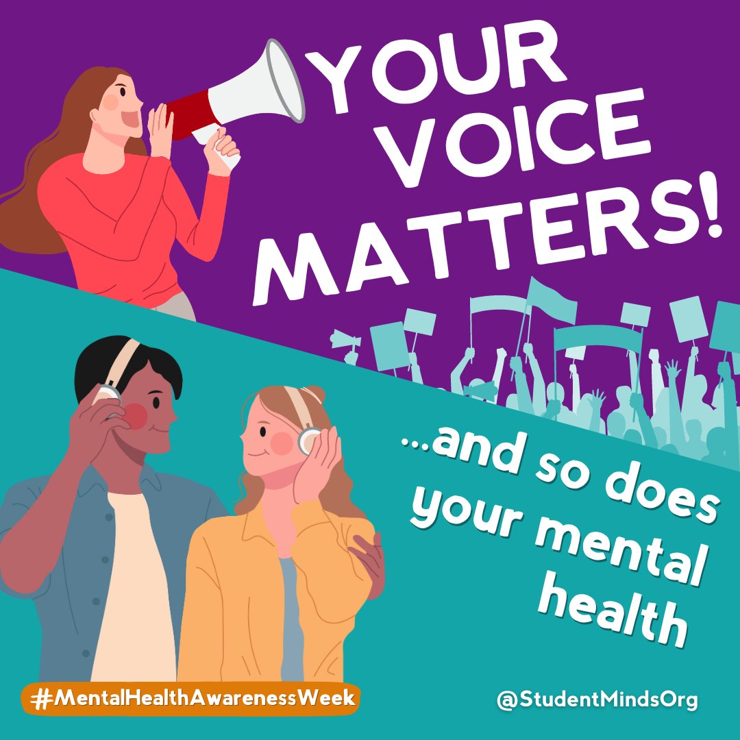 This #MentalHealthAwarenessWeek we want to remind you that not only does your voice matter, but so does your mental health Keep on doing the vital work but importantly make sure you are also taking time for yourself too. Let’s keep striving for positive change. 🧡