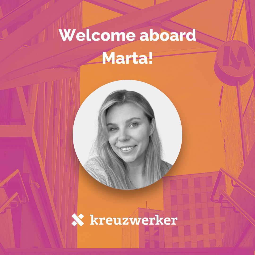 #WelcomeAboard 👋

Marta recently joined kreuzwerker as a Sales and Development Manage. At kreuzwerker, Marta focuses on cultivating new business opportunities and nurturing existing client relationships to propel the company towards unprecedented success.