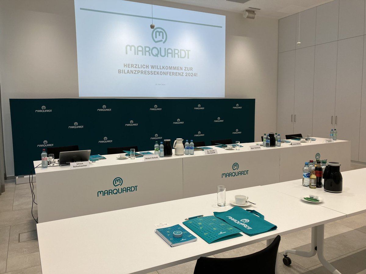 Jetzt geht es los: Wir starten mit unserer Pressekonferenz zum #Marquardt Geschäftsjahr 2023.