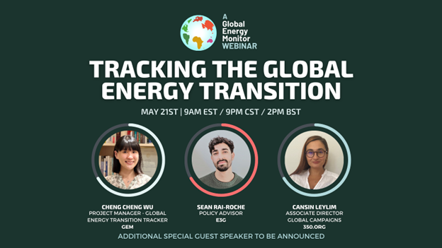 📢Working on the energy transition at the regional, national, or international levels? Join us on May 21st for a webinar to unveil the 🌍Global Energy Transition Tracker (GETT): zoom.us/webinar/regist…