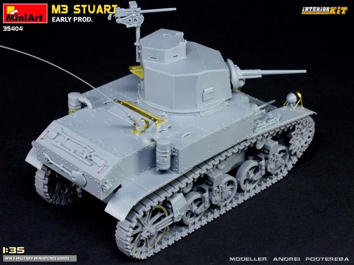 New Build Up of #MiniArt Kit:
35404 M3 STUART EARLY PROD. INTERIOR KIT
miniart-models.com/product/35404/
Modeller Andrei Podtereba