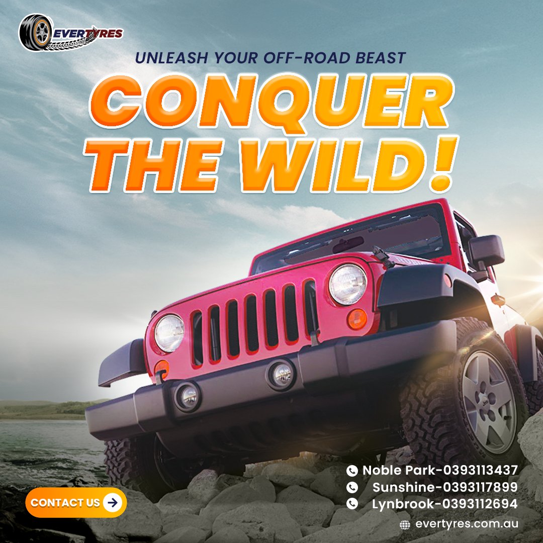 Get an extra 10% off on Tyres! Explore the wild with confidence. Evertyres off-road tyres deliver the grip you need at unbeatable prices. Order Now! #offroadtyres #offroading #4x4aus #offroadcamper #newtyres #tyresaustralia #tyrestore #evertyres
