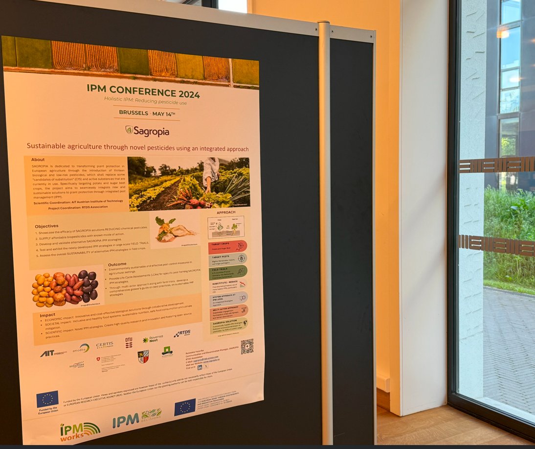 @SAGROPIA poster presented at the 'IPM Conference 2024: Holistic IPM-reducing chemical pesticides' in Brussels, organized by @IpmDecisions and @impworkseu
#plantprotection #SustainableFuture @RTDS_Group