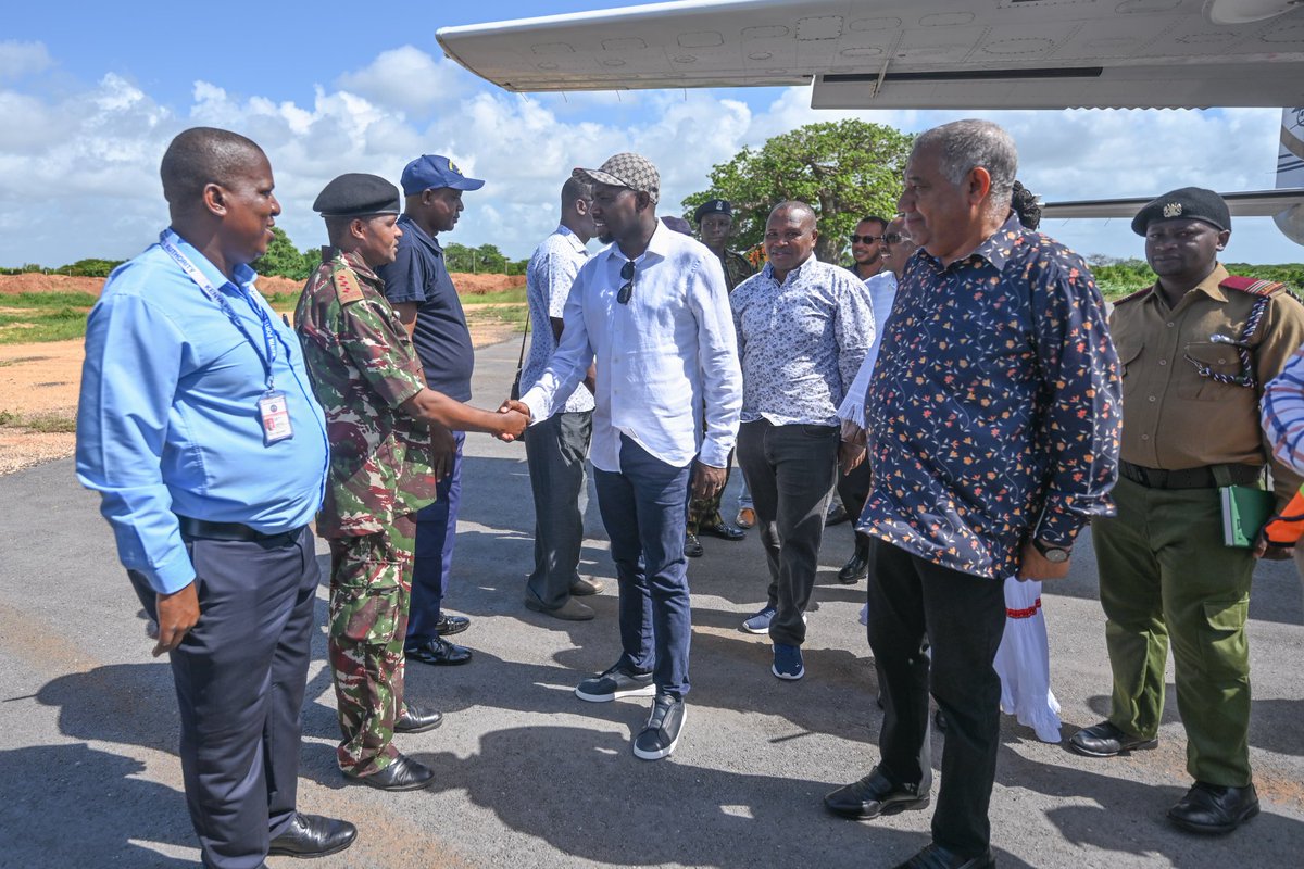 CS Murkomen arrives in Lamu to assess the LAPSSET Corridor road and other infrastructure