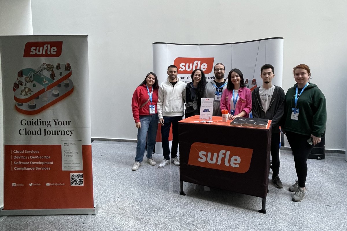 sufleio's tweet image. And so it begins! 🌟
The curtains rise on an extraordinary event - #KubernetesCommunityDays!
We're thrilled to be right here, right now, as Sufle, ready to immerse ourselves in all things Kubernetes. 🚀
Come meet us at our booth!
#KubernetesCommunityDays #Sufle