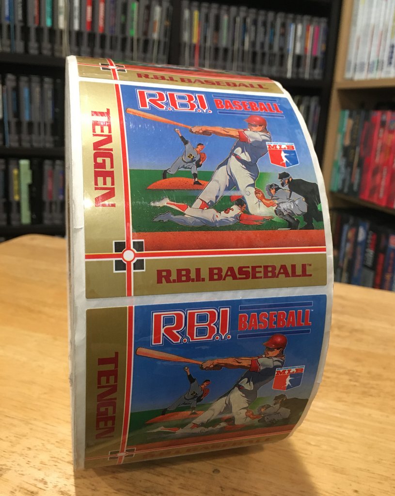 Rollo de etiquetas originales del R.B.I Baseball de Tengen 😳