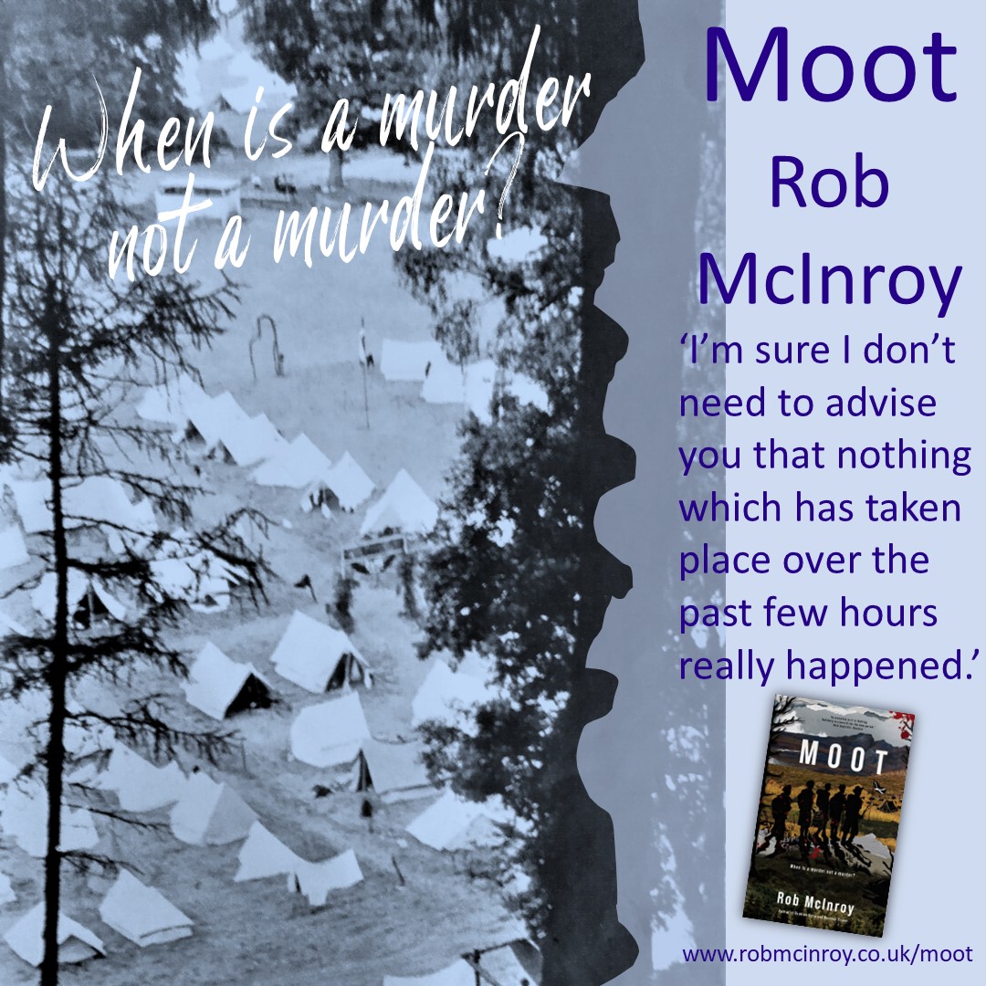 MOOT noun 2. an argument or discussion, especially of a hypothetical legal case Coming 26 May 2024 from @RingwoodPublish When is a murder not a murder? robmcinroy.co.uk/moot #WritingCommunity #amreading #HistoricalFiction #CrimeFiction #theakstonscrime #BookRecommendations