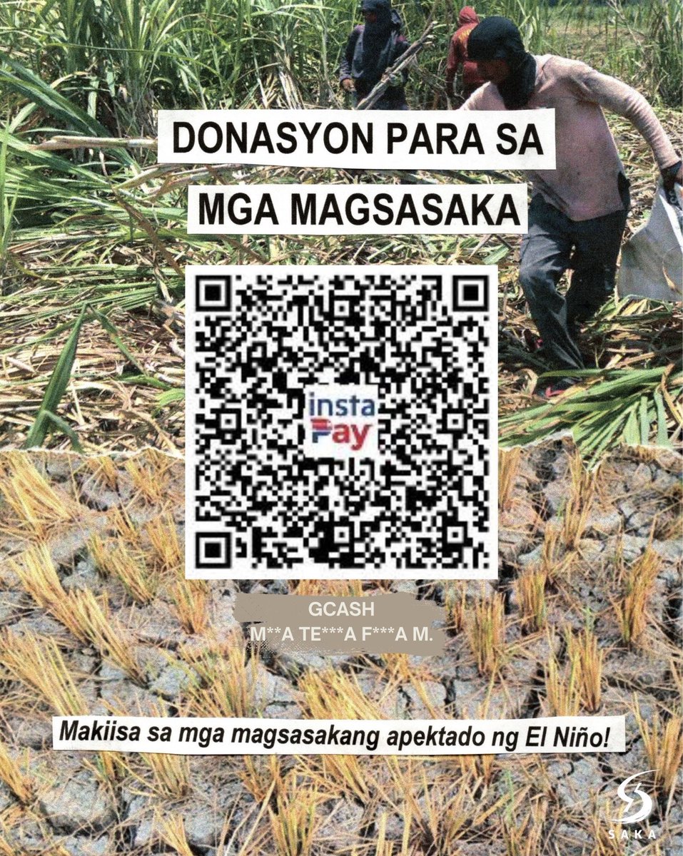 CALL FOR RELIEF: WORSENING EL NIÑO DEVASTATES OUR FARMERS

As the relentless grip of #ElNiño tightens its hold on our farming communities, Sagip Kanayunan, Balsa, and Youth Action on El Niño Network are uniting to organize aid to victims in Central Luzon and Southern Tagalog.