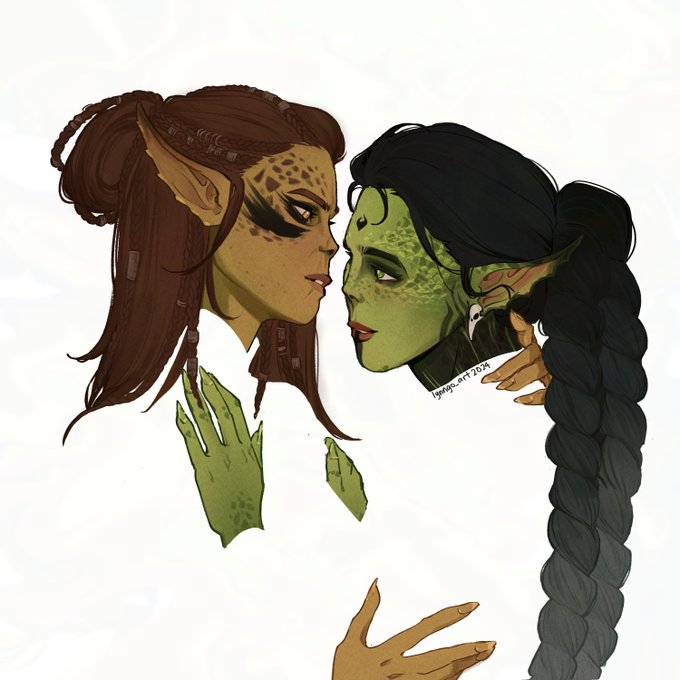 「colored skin green skin」 illustration images(Latest)